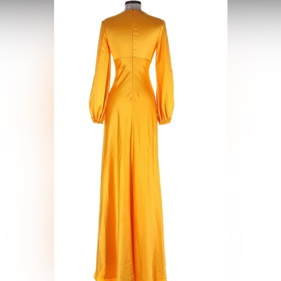 Mac Duggal‎ Marigold Maxi in Size 2 $398 NWT - Picture 3 of 5